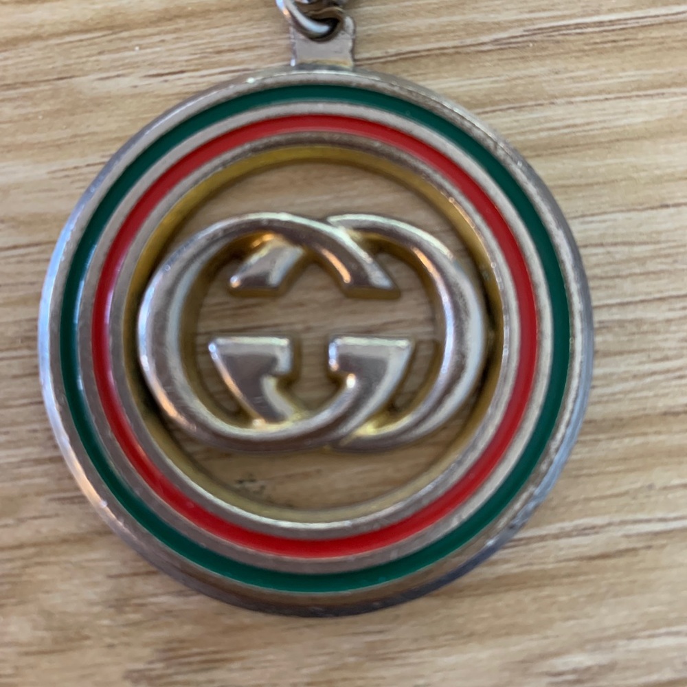 Vintage Gucci Keychain (1980s)  - Authentic - Brass Logo